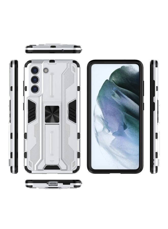 S-TOP Case For Samsung Galaxy S21 5G Supersonic PC + TPU Shock-proof Case with Holder - Image 4