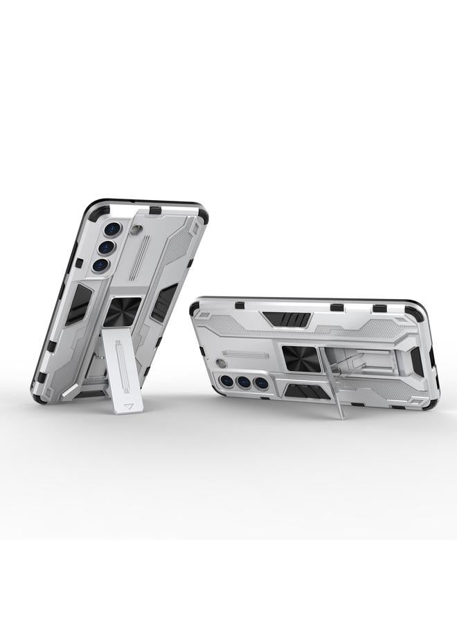 S-TOP Case For Samsung Galaxy S21 5G Supersonic PC + TPU Shock-proof Case with Holder - Image 3