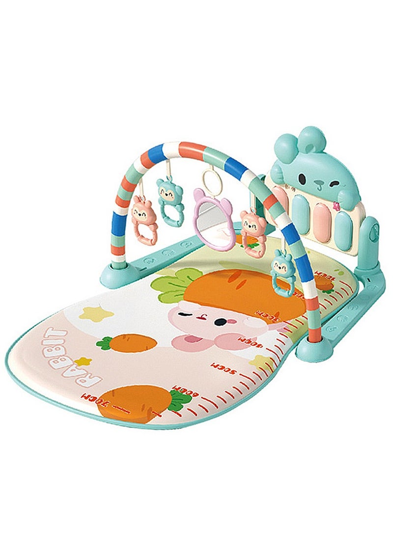 MaBaby سجاد ألعاب أطفال موسيقي مركز نشاط بيانو أطفال سجادة وقت البطن سجادة مبطنة للمواليد والرضع - Image 1