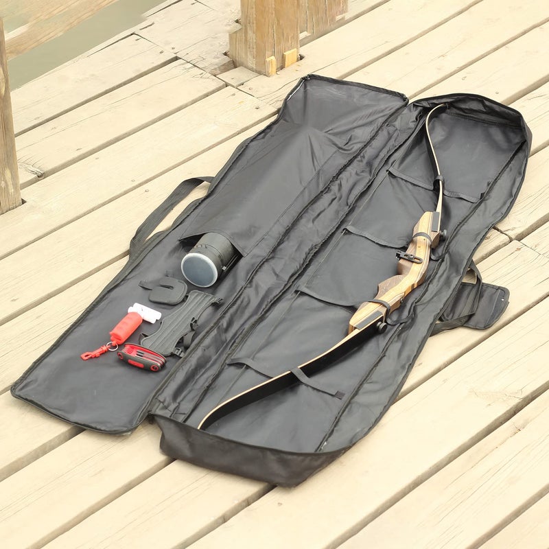 FENJANER Archery Bow Case Recurve Bow Bag Traditional Longbow Bag Lengthen Backpack for Outdoor Shooting Practice (68 inch) - Image 5