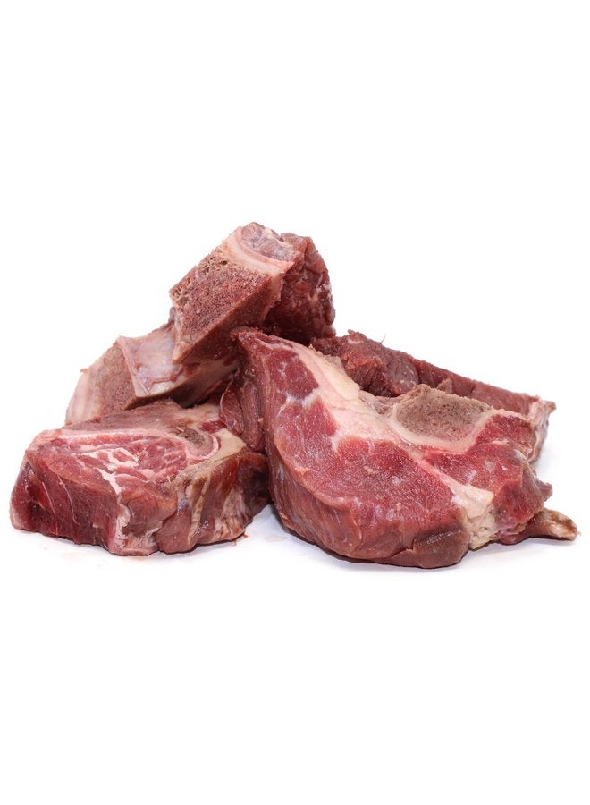 Raw Paws Meaty Beef Bones for Dogs, 8-lb - Made in USA - Frozen Raw Bones for Dogs - Raw Beef Bones - Frozen Dog Bones - Raw Dog Bones for Aggressive Chewers - Frozen Raw Meaty Dog Bones - Image 1