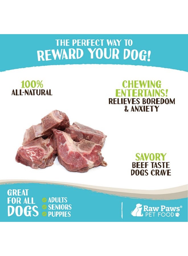 Raw Paws Meaty Beef Bones for Dogs, 8-lb - Made in USA - Frozen Raw Bones for Dogs - Raw Beef Bones - Frozen Dog Bones - Raw Dog Bones for Aggressive Chewers - Frozen Raw Meaty Dog Bones - Image 3