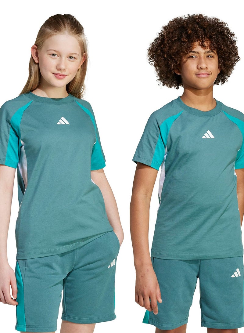 Adidas Youth Seasonal Essential Colorblock T-Shirt - Image 4