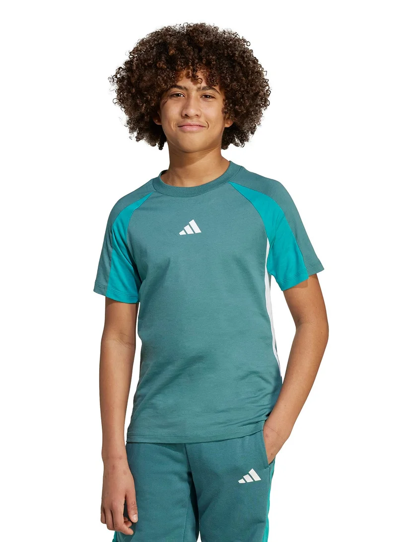 اديداس تيشيرت أساسي بألوان متدرجة للموسم للشباب