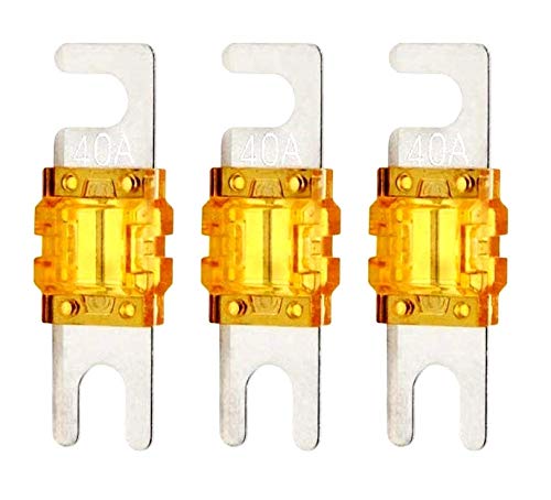 AA Mini ANL 40 Amp Fuse For Automotive Marine Audio Video System Electronics Fuse 3 Pack (40A) - Image 1