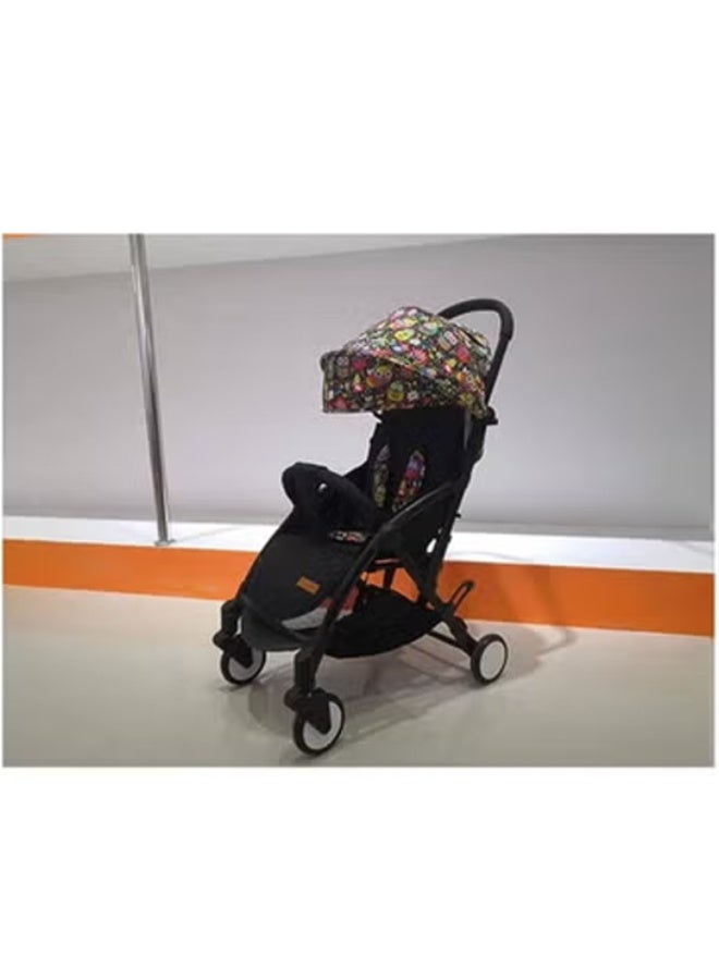 GOLD MANTIS Lightweight Baby Stroller for Kids – Foldable Travel Pram with Canopy, Reclining Seat, Storage Basket & Safety Harness – Compact Pushchair for Toddlers - Image 4