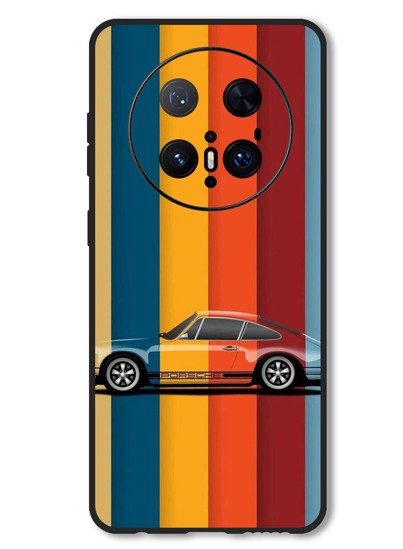 Theodor Case Compatible with Huawei Mate 70 Pro/ 70 Pro + Protection Shockproof Bumper Cover Vintage Porche - Image 1