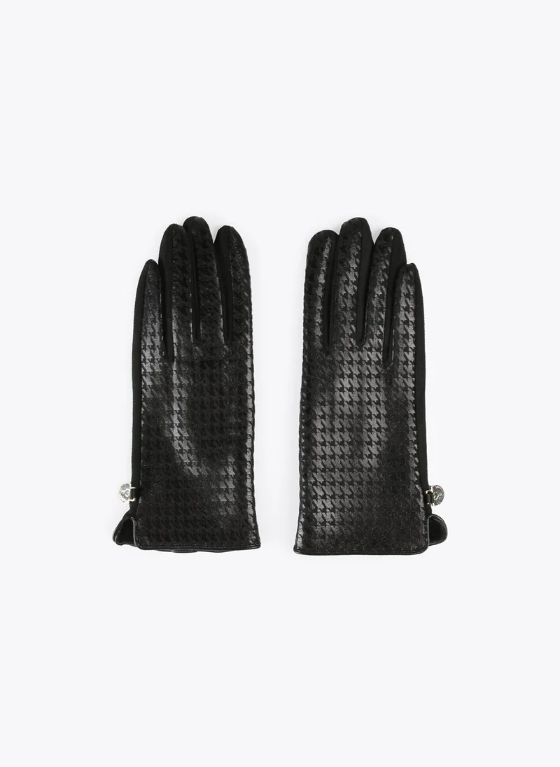 Lola Casademunt Houndstooth gloves