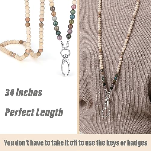 SAM & LORI Lanyards for Id Badges Lanyards for Cruise Ship Cards Teacher Lanyard Women Cute With Id Holder Keychain Lanyard Beaded Keychain Lanyard Personalized Lanyard String - Image 4