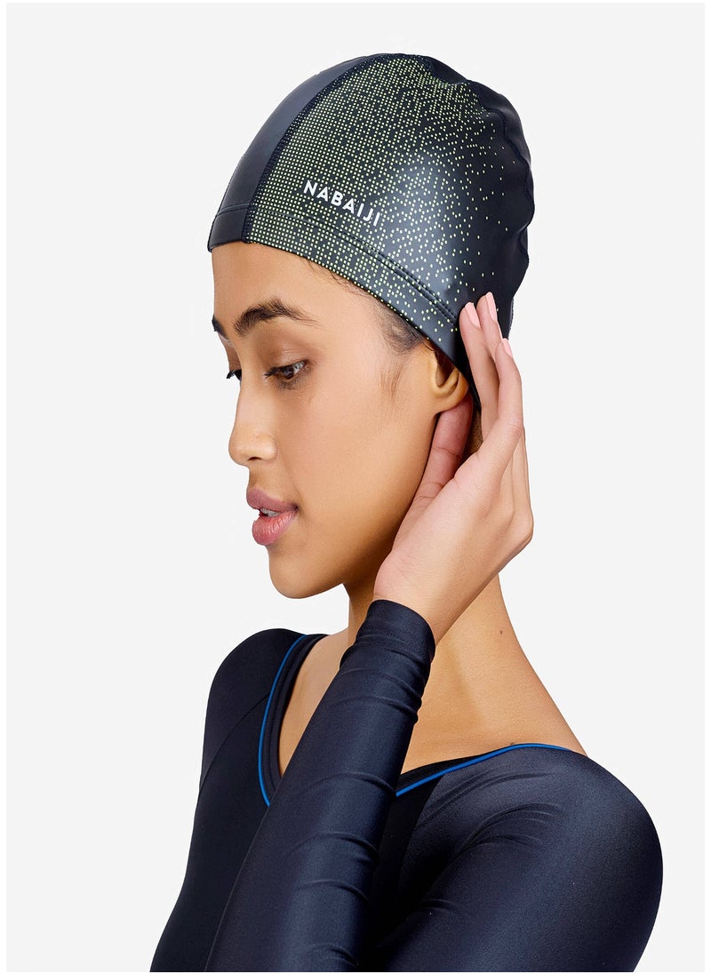 NABAIJI NABAIJI by DECATHLON, Adult Swimming Cap Silicone Mesh 56-60 Cm Print Yellow Expe  - Image 2
