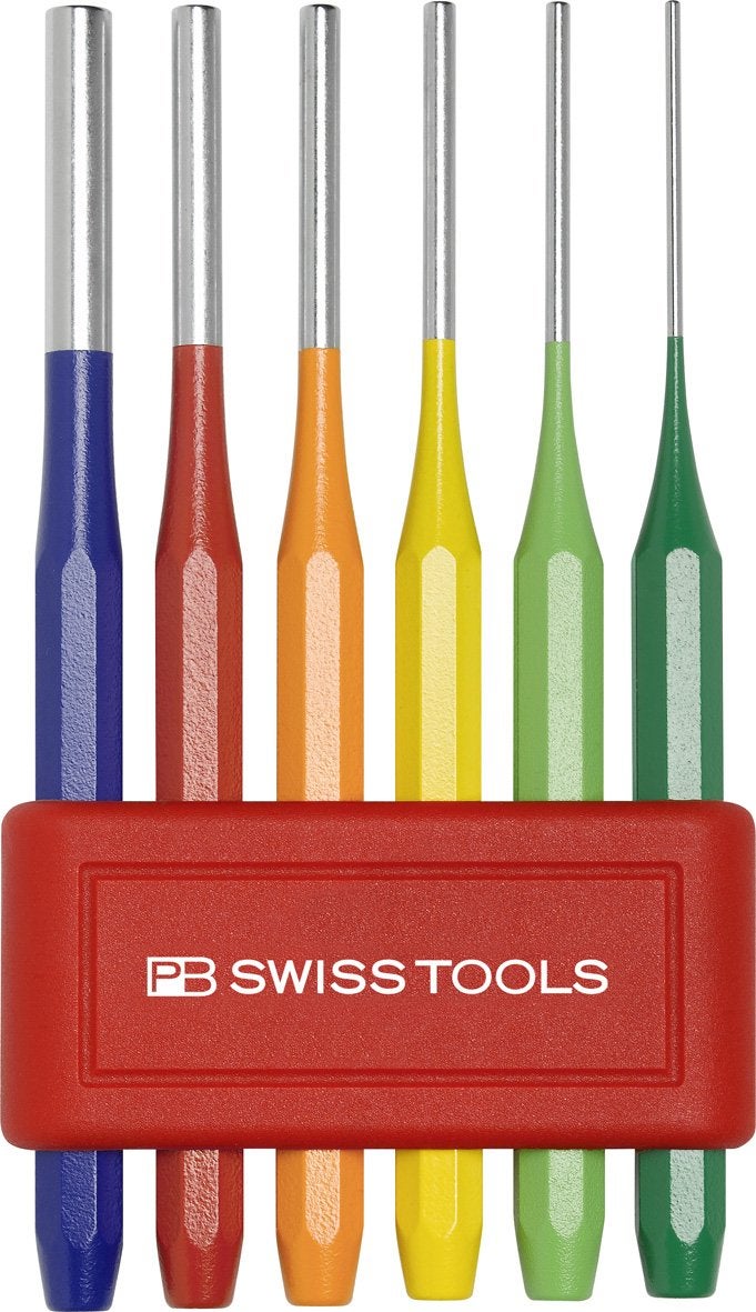 PB Swiss Tools PB 755BL RB Parallel pin punch rainbow set