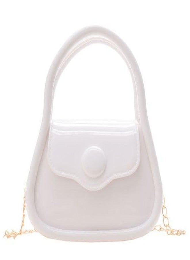 HASHFLOW Jelly Mini Purse For Women | Mini Sling Bag & Clutch For Girl Essentials | Trendy Crossbody Hand Bag For Women/Girls (White) - Image 1
