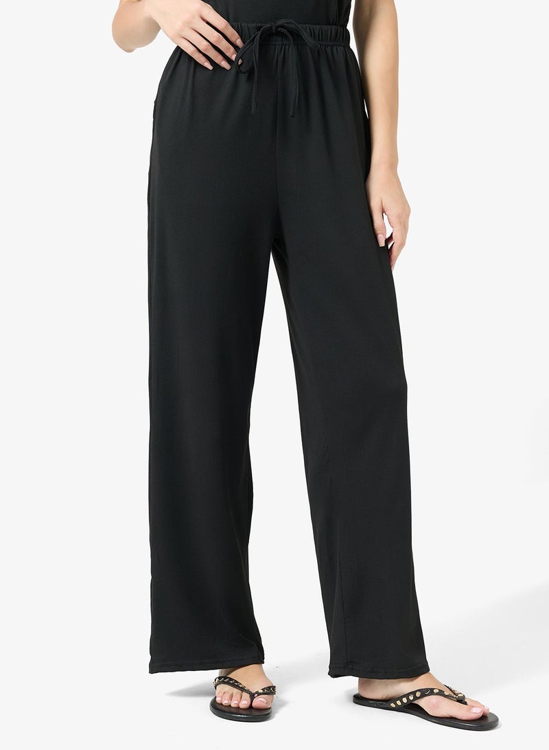 Ginger Basics Soft Comfy Ruched Top & Straight Fit Pant Lounge Set - Image 5