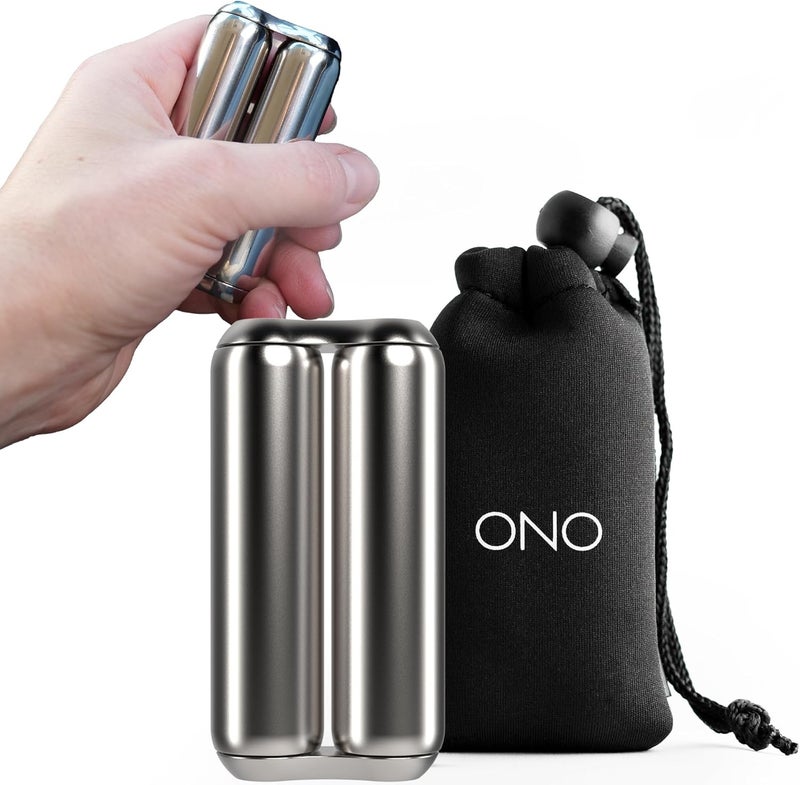 ONO Roller - Handheld Fidget Toy for Adults | Help Relieve Stress, Anxiety, Tension | Promotes Focus, Clarity | Compact, Portable Design | Stainless Steel Junior Size - Image 1