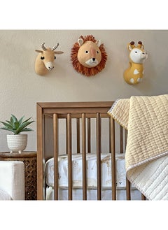 Crane BABY ديكور حائط على شكل رأس ظباء من القطيفة  - Image 5