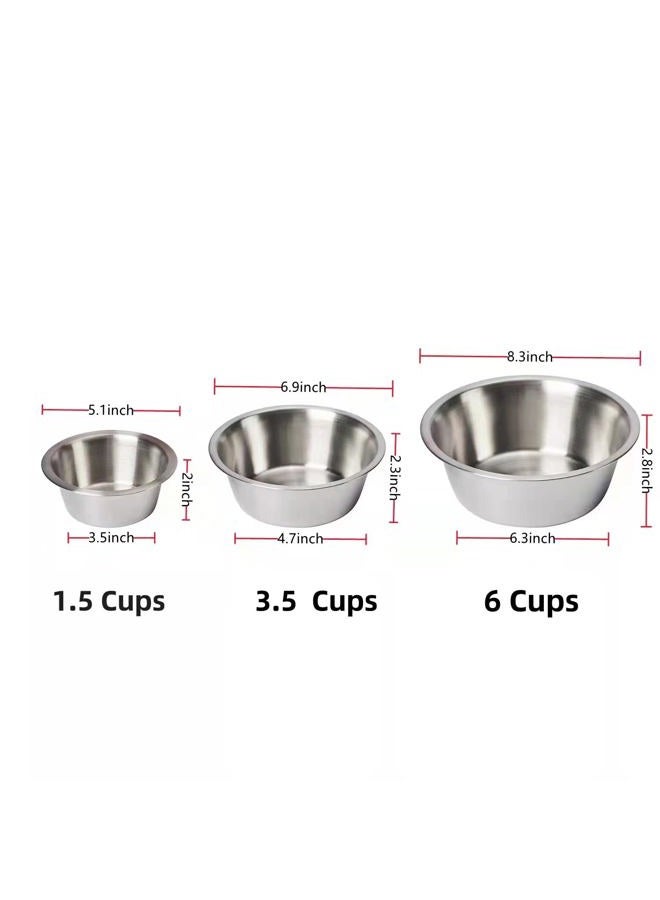 FOYO Stainless Steel Pet Bowls Set - Dog Dishes for Small/Medium Dogs, 29 OZ Food and Water Bowls, Set of 2 - Image 3