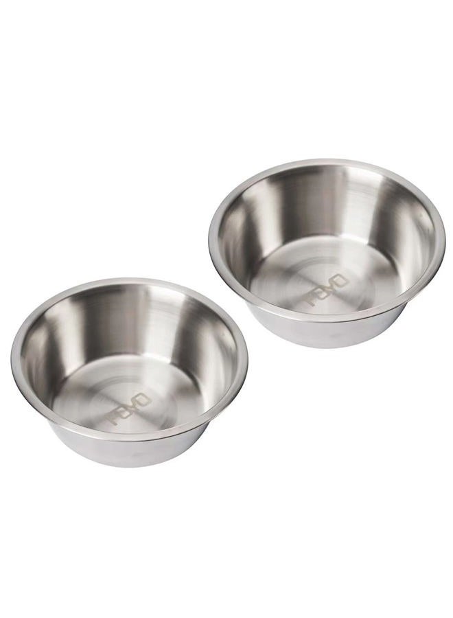 FOYO Stainless Steel Pet Bowls Set - Dog Dishes for Small/Medium Dogs, 29 OZ Food and Water Bowls, Set of 2 - Image 1