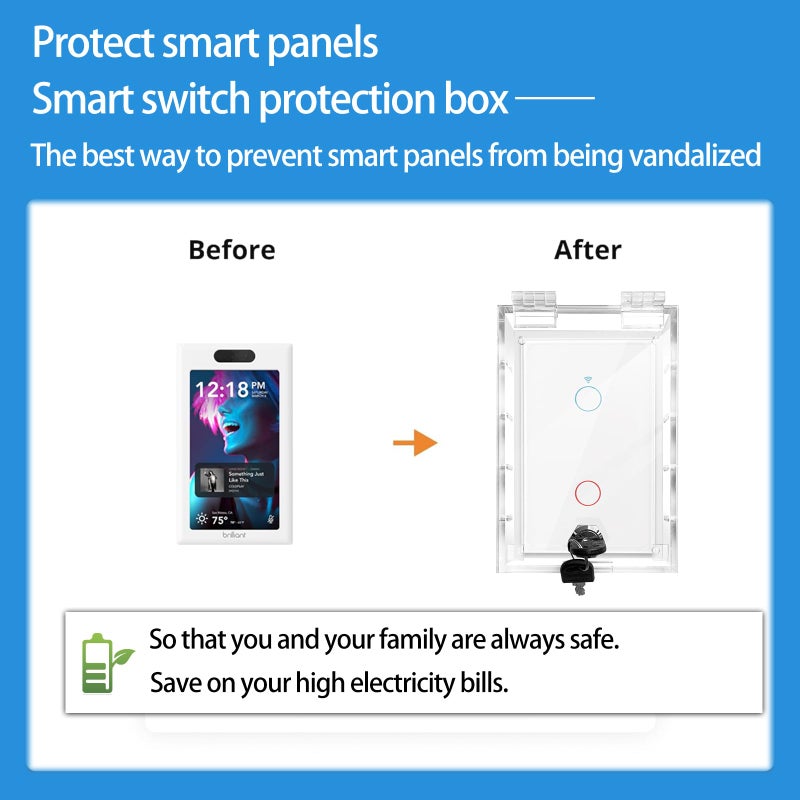 Young Dance Smart Home Switch Cover,Baby Proof Light Outlet Covers,Child Safety Switch Plate Guard,Wall Plug Box,Kids Electrical Protector Box Fits All Outlet 4.95" H X 3.35" W X 1.77" D or Smaller - Image 2