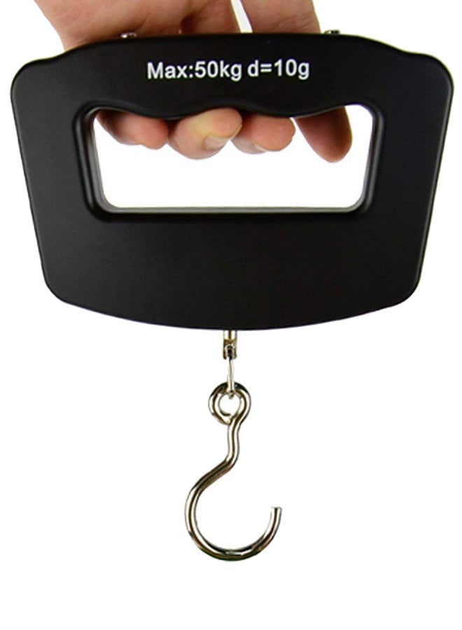 NIBEMINENT Digital LCD Hand Held Luggage Scale Black - Image 4