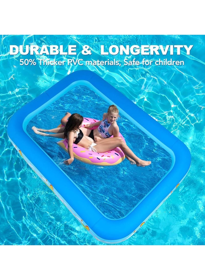 RATSAW Inflatable Swimming Pools Adult Thickened Family Swimming Pool Toddler Swimming Pool 180x 140x 60Cm Baby Paddling Pool For Garden Backyard Outdoor - Image 5