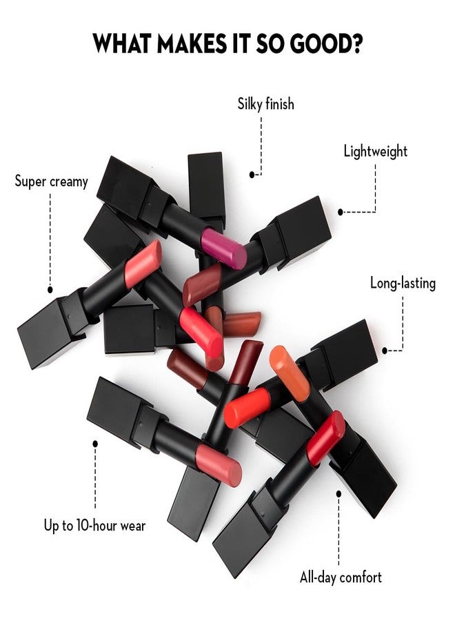 SUGAR Cosmetics Nothing Else Matter Longwear Lipstick - 08 Berry Picking (Berry) - Image 3