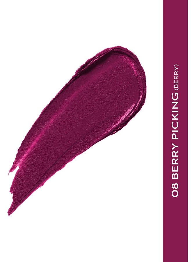 SUGAR Cosmetics Nothing Else Matter Longwear Lipstick - 08 Berry Picking (Berry) - Image 2