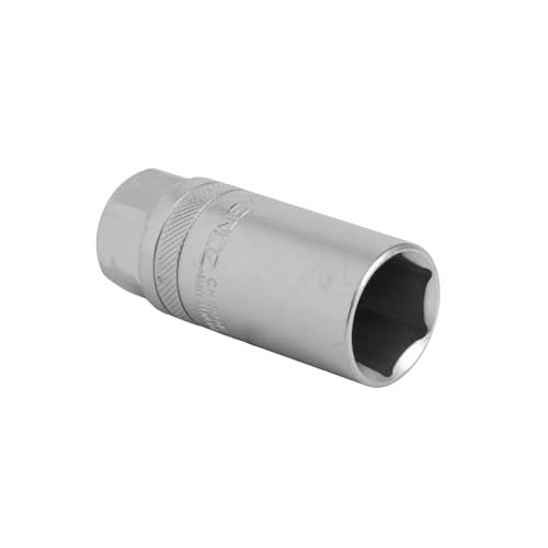 GROZ 1/2" Hex Spark Plug Socket 21MM, Chrome Vanadium Finish, 3X Performance | DIN 3120 Standards, Super Grip | SKT/1-2/SP/16/UG - Image 3