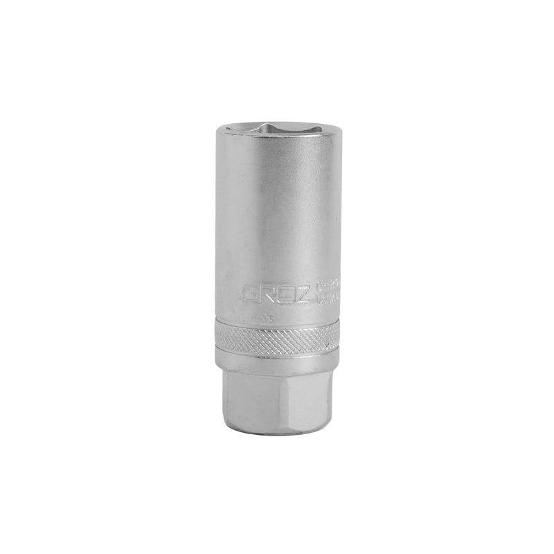 GROZ 1/2" Hex Spark Plug Socket 21MM, Chrome Vanadium Finish, 3X Performance | DIN 3120 Standards, Super Grip | SKT/1-2/SP/16/UG - Image 5