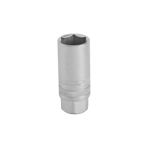 GROZ 1/2" Hex Spark Plug Socket 21MM, Chrome Vanadium Finish, 3X Performance | DIN 3120 Standards, Super Grip | SKT/1-2/SP/16/UG - Image 2