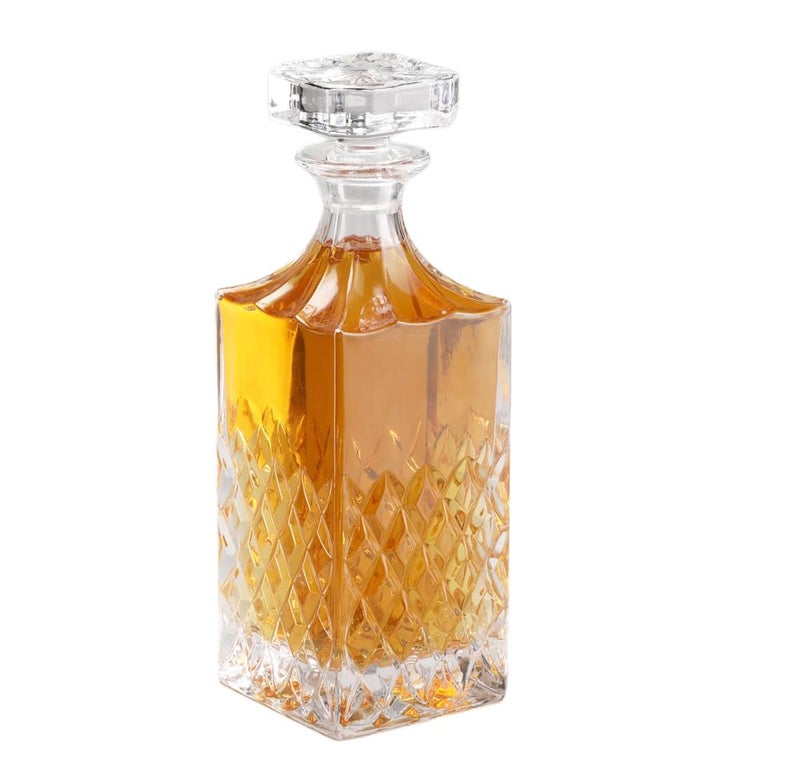 FALKOR FALKOR Luxury Glassware - Barbados Decanter Elegant Classy Decanter with Contemporary Design - Party Accessory Decanter for Storing Whiskey, Liquor, Scotch, Bourbon, Vodka or Wine 700 ML  - Image 2