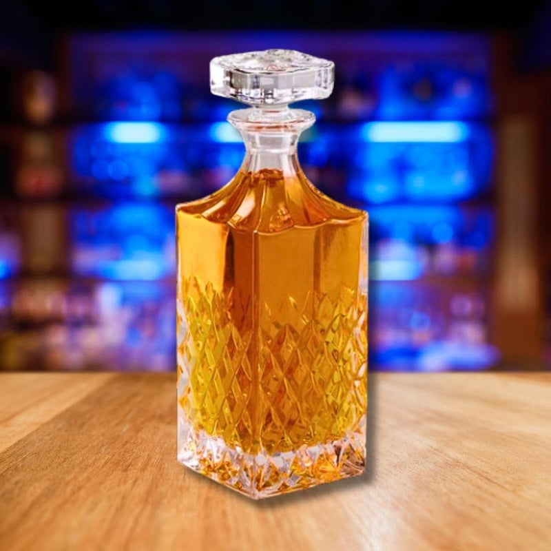 FALKOR FALKOR Luxury Glassware - Barbados Decanter Elegant Classy Decanter with Contemporary Design - Party Accessory Decanter for Storing Whiskey, Liquor, Scotch, Bourbon, Vodka or Wine 700 ML  - Image 1