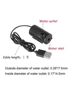 Realfrog 3Pcs DC 3 5V USB Micro Submersible Mini Water Pump for Aquariums Fish Tank Pond Fountain Hydroponics Garden Fountain Waterfall Black  - Image 5