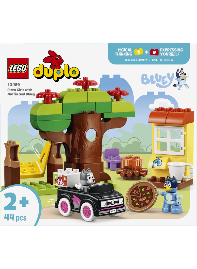 LEGO DUPLO Bluey Pizza Girls with Muffin and Bluey 10469 (Age 2+, 44 Pieces) - Image 3