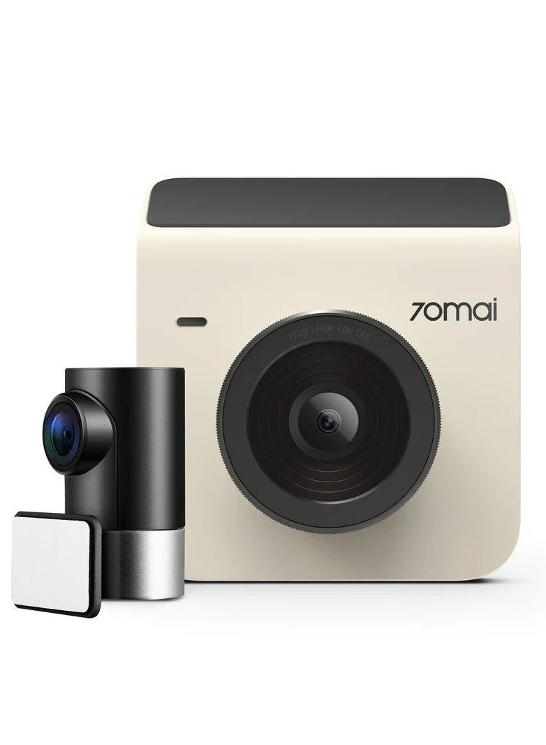 70mai Dash Cam A400 Dual Channel Compact Size Front And Rear Camera - Image 1