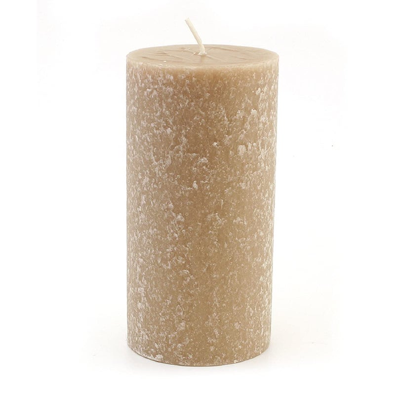 Root Candles Unscented Timberline Pillar Candle  3 x 6Inches Taupe