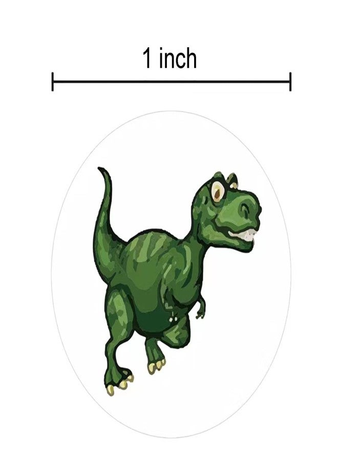 HinchJone 500Pcs Dinosaur Stickers for Kids Boy Teacher Round Animal Children Reward Roll Sticker School Supplies Incentive Potty Training Stickers for School Classroom Home - Image 4