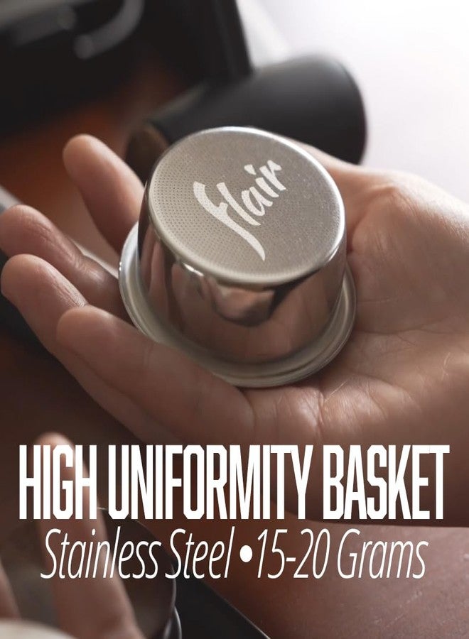 Flair 58mm High Uniformity Portafilter Basket, 18g High Extraction Basket for Espresso - Image 2