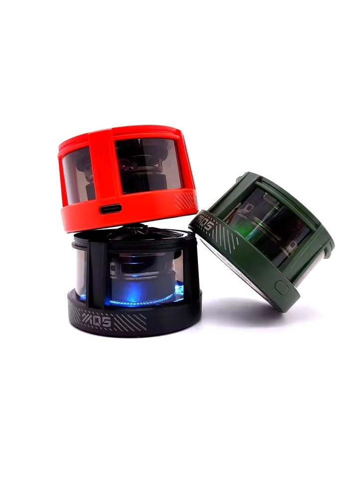 Portable Mini Wireless Bluetooth Speakers Metal Light RGB Light High Quality Stereo Subwoofer Home Speakers Red - Image 3