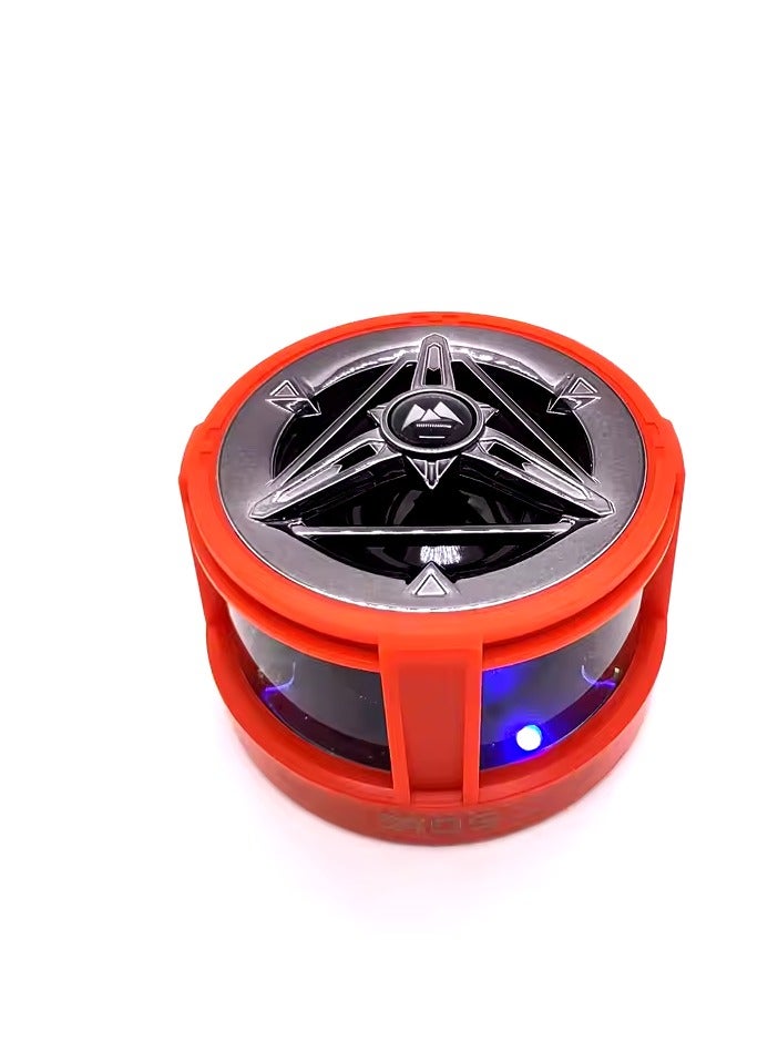 Portable Mini Wireless Bluetooth Speakers Metal Light RGB Light High Quality Stereo Subwoofer Home Speakers Red - Image 1