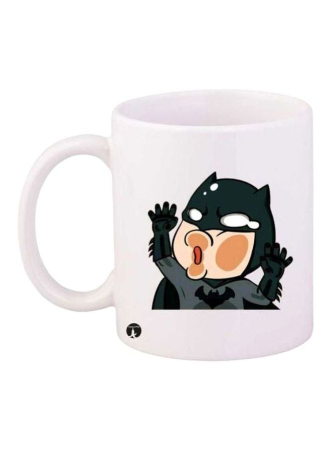 RYN Batman Printed Coffee Mug White/Black/Grey