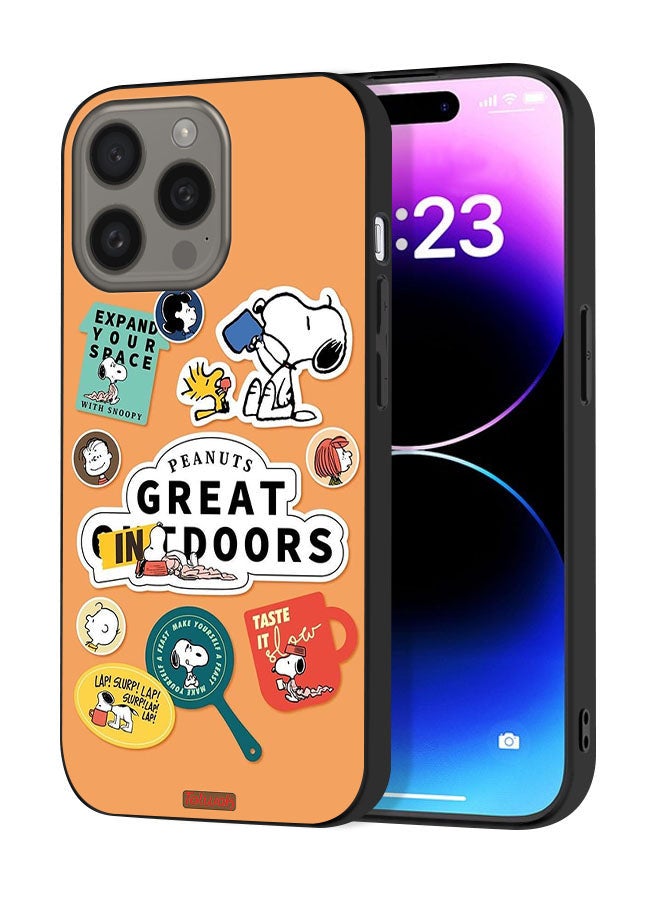 Tolwak Apple iPhone 15 Pro Max Protective Case Cover Peanuts Stickers - Image 1