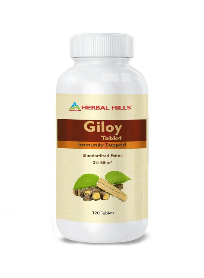 Herbal Hills Giloy Guduchi Tablets (120 Count Pack of 1) - Image 1