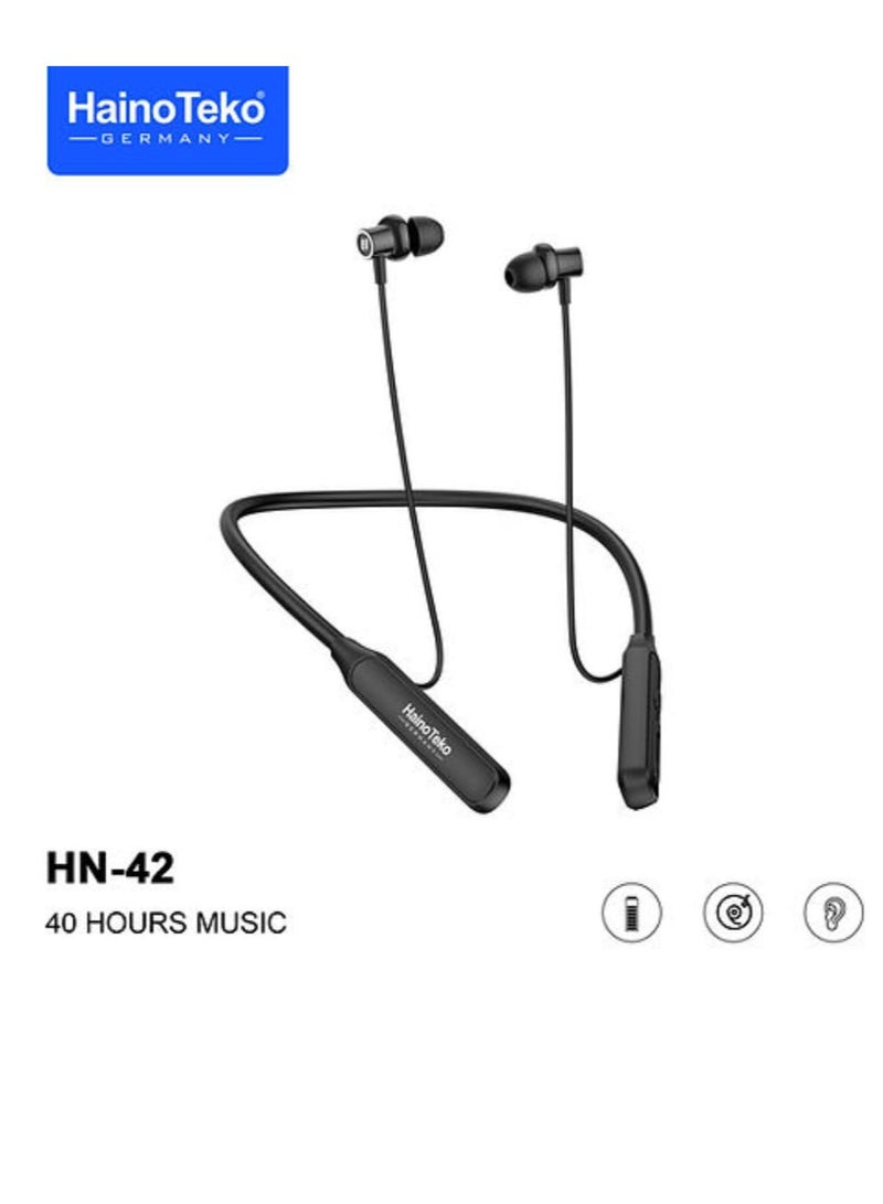 Haino Teko HN-42 Wireless Bluetooth Neckband Earphone and 40 Hours Music - Image 1
