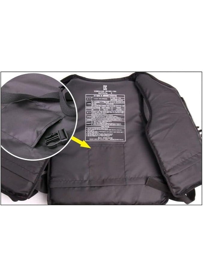 ريبنيو سترة سباحة فائقة النعومة، مقاس XX-Large، من 90 إلى 120 كجم - برتقالي - Image 3