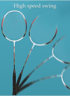 DUNISO Badminton Rackets for Outdoor Backyard Games Including 2 Rackets and 3 Badminton Shuttlecocks Lightweight Badminton Racquets for Beginners  - Image 3
