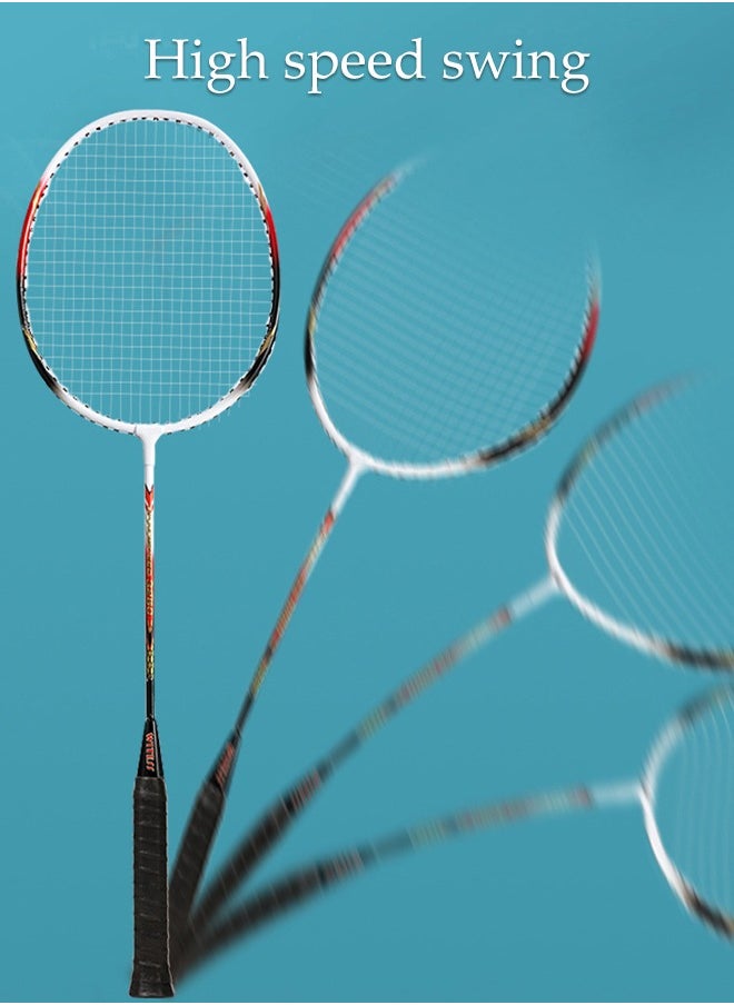 DUNISO Badminton Rackets for Outdoor Backyard Games Including 2 Rackets and 3 Badminton Shuttlecocks Lightweight Badminton Racquets for Beginners  - Image 3