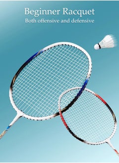 DUNISO Badminton Rackets for Outdoor Backyard Games Including 2 Rackets and 3 Badminton Shuttlecocks Lightweight Badminton Racquets for Beginners  - Image 4