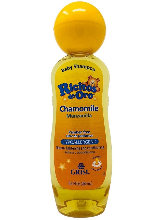 ريكيتوي دي أورو شامبو الأطفال ريسيتوس دي أورو بالبابونج، شامبو للأطفال مضاد للحساسية، لا يسبب الدموع، مع خلاصة البابونج؛ 8.4 أونصة سائلة - Image 1