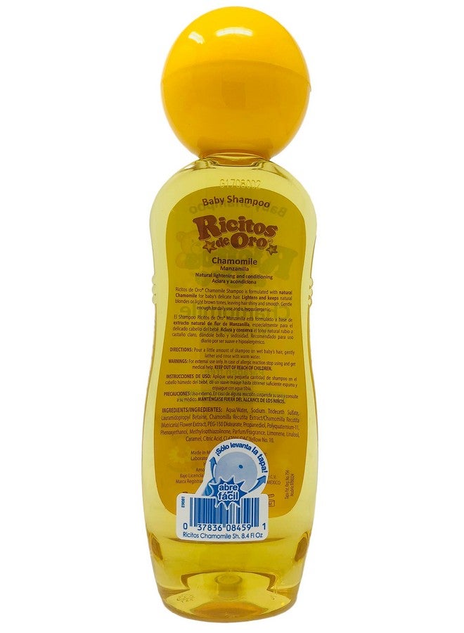 ريكيتوي دي أورو شامبو الأطفال ريسيتوس دي أورو بالبابونج، شامبو للأطفال مضاد للحساسية، لا يسبب الدموع، مع خلاصة البابونج؛ 8.4 أونصة سائلة - Image 4