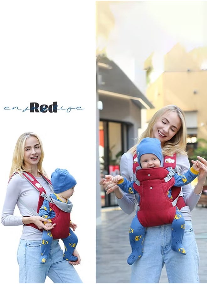 Excellent Baby Travel Carrier, 4 In 1 Baby Seat Carrier, Reversible Direction (Red)  - Image 2